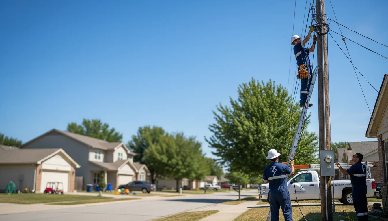 Residential electrician providing installation services in Lindley, NY